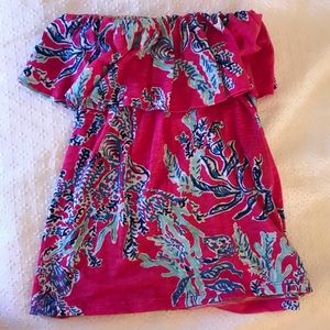Lilly Pulitzer Wiley Ruffle Tube Top